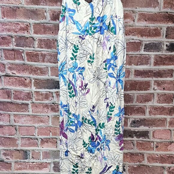 Women's ISABEL Maternity Tie Back Woven Maxi Dress XXL - Picture 2 of 6